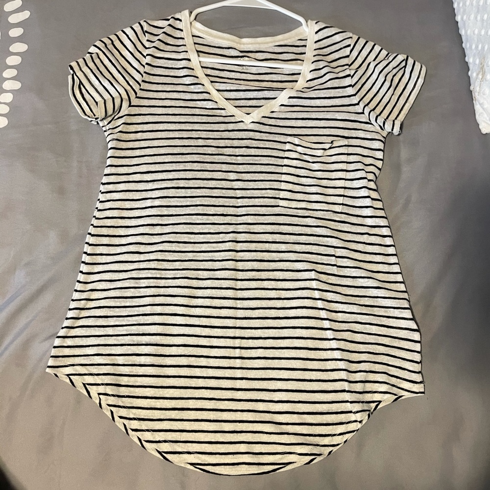 Black and white stripped Target shirt, size XS.